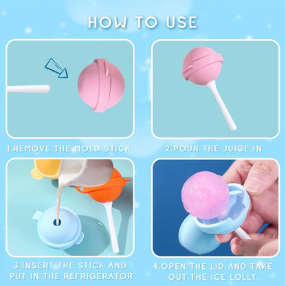 Lollipop Homemade Popsicle Molds (5 Pcs)
