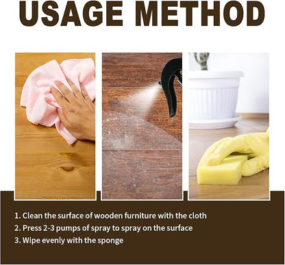 Natural beeswax spray