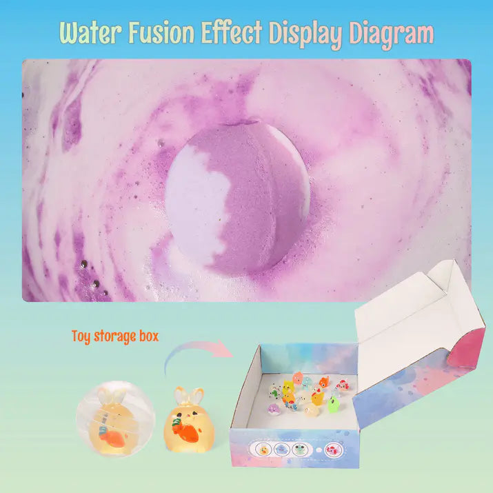 Bath Bombs for Kids with Toys Inside (15 pcs)