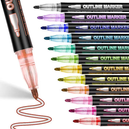 Double Line outline Markers!