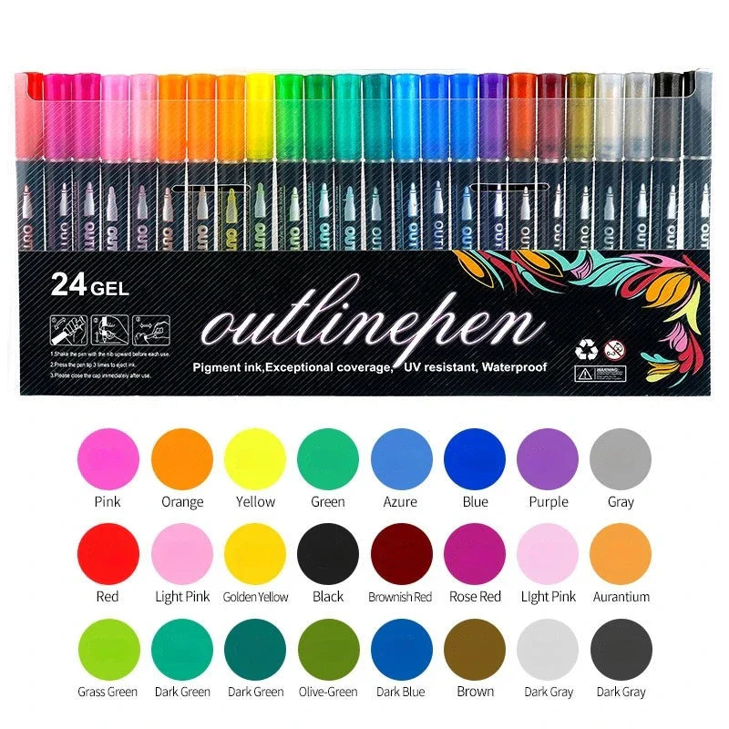 Double Line outline Markers!