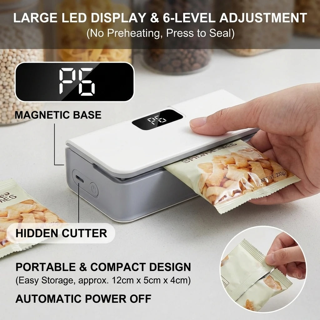 Mini Plastic Bag Sealer for Kitchen